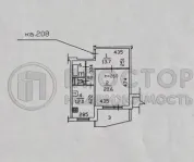 1-комнатная квартира, 54.6 м² - фото 51