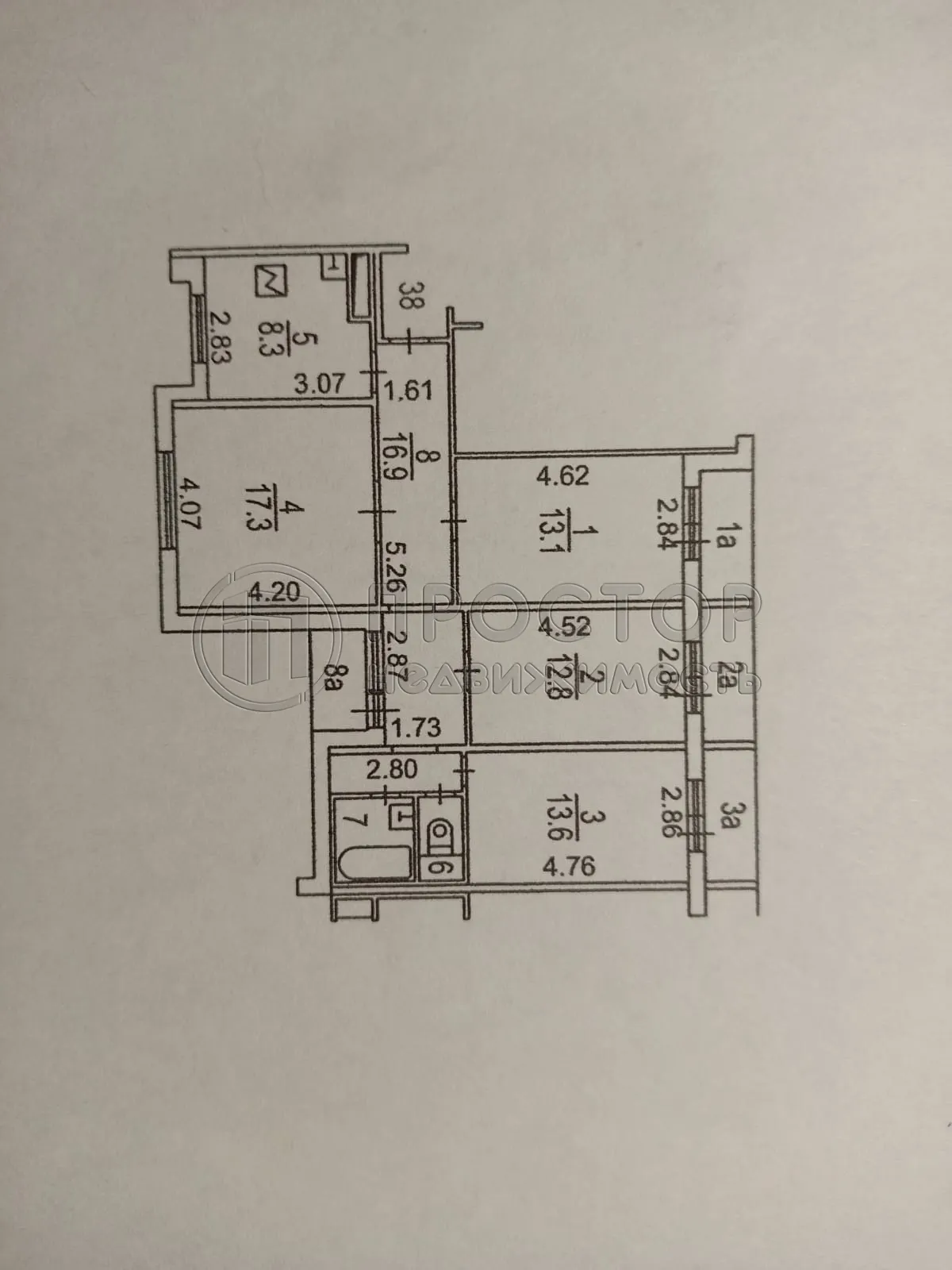 4-комнатная квартира, 86 м² - фото 33