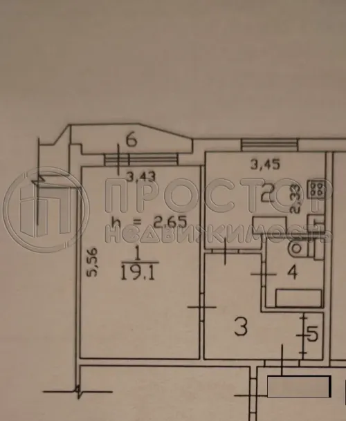 1-комнатная квартира, 39 м² - фото 6