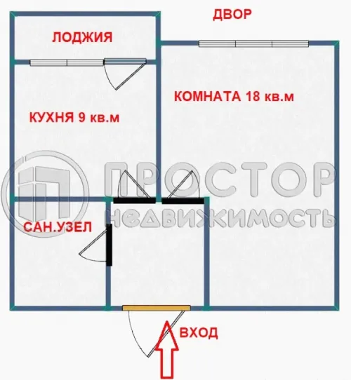 1-комнатная квартира, 37.1 м² - фото 17
