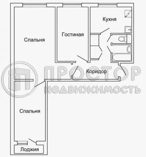 3-комнатная квартира, 76.8 м² - фото 9
