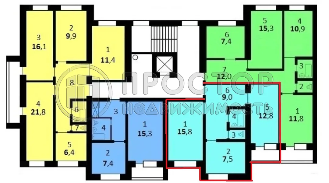 2-комнатная квартира, 48.6 м² - фото 21