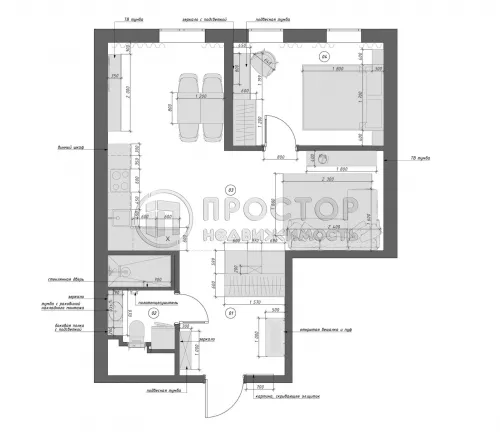2-комнатная квартира, 52.3 м² - фото 32