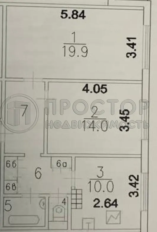 2-комнатная квартира, 58 м² - фото 27