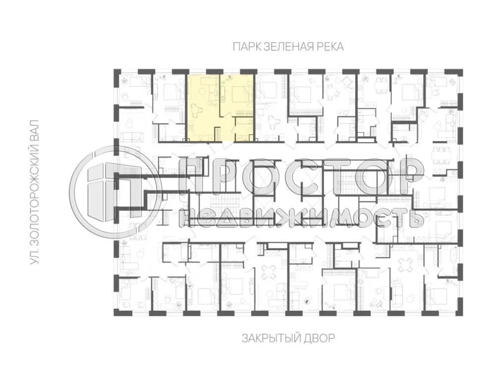 1-комнатная квартира, 46.8 м² - фото 18
