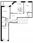 3-комнатная квартира, 96.4 м² - фото 41