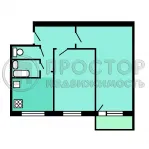 2-комнатная квартира, 42.5 м² - фото 21