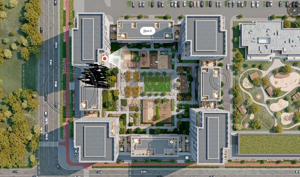 2-комнатная квартира, 57.8 м² - фото 2