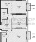 2-комнатная квартира, 57.8 м² - фото 18