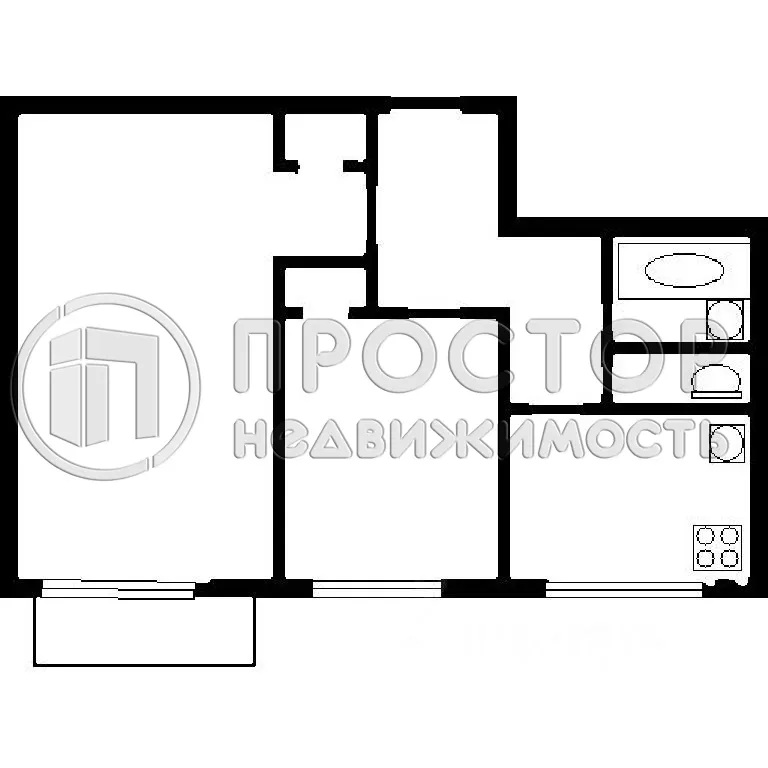 2-комнатная квартира, 45 м² - фото 17