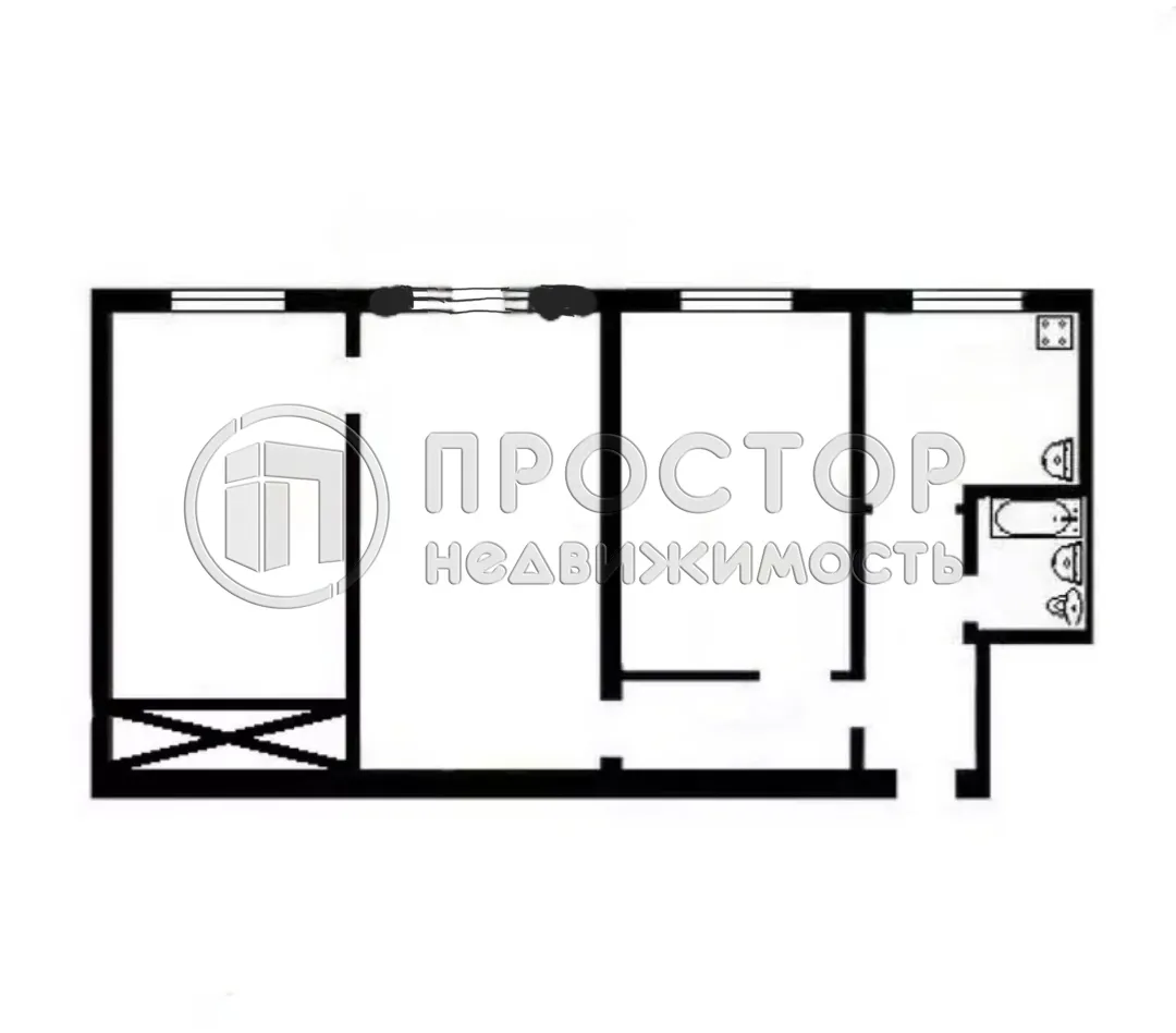 3-комнатная квартира, 54.6 м² - фото 16