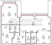 2-комнатная квартира, 57.4 м² - фото 103