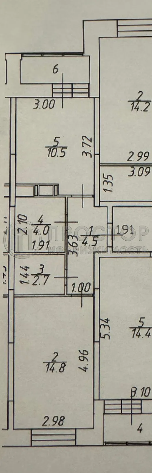 1-комнатная квартира, 38.3 м² - фото 10
