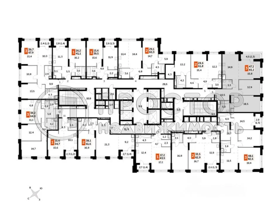 3-комнатная квартира, 81 м² - фото 16