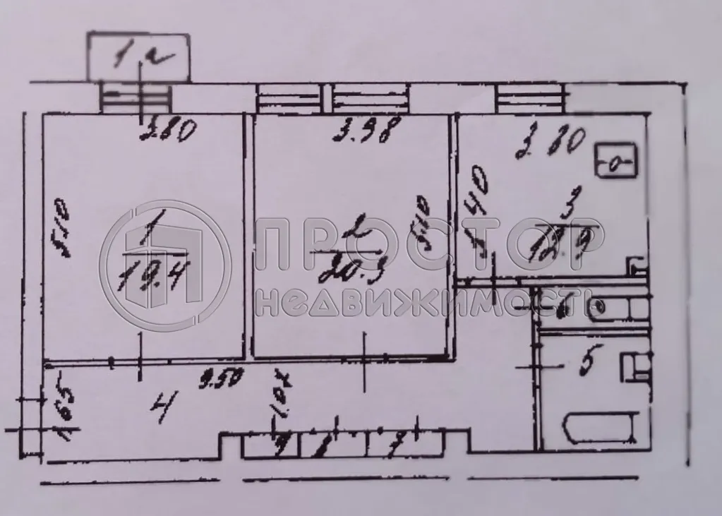 2-комнатная квартира, 77.6 м² - фото 23