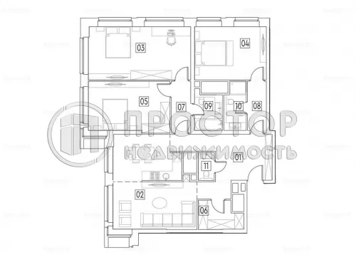 4-комнатная квартира, 121.5 м² - фото 27