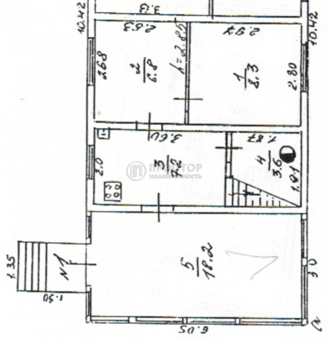 часть дома, 76.9 м² - фото 34
