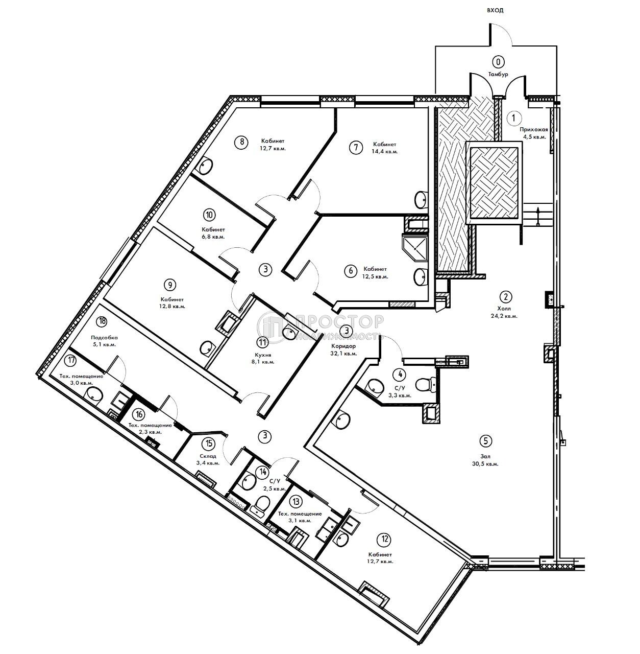 Коммерческая недвижимость (свободного назначения), 192.5 м² - фото 15