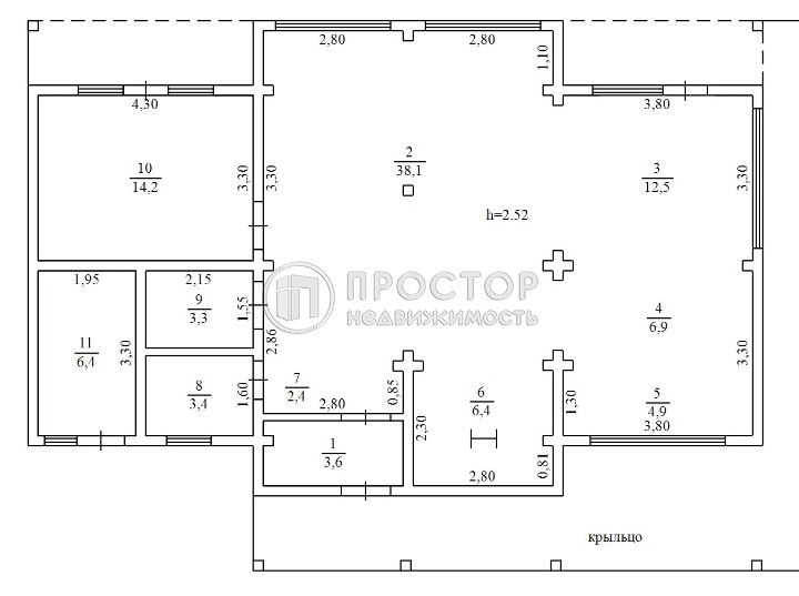 дом, 207.9 м² - фото 48