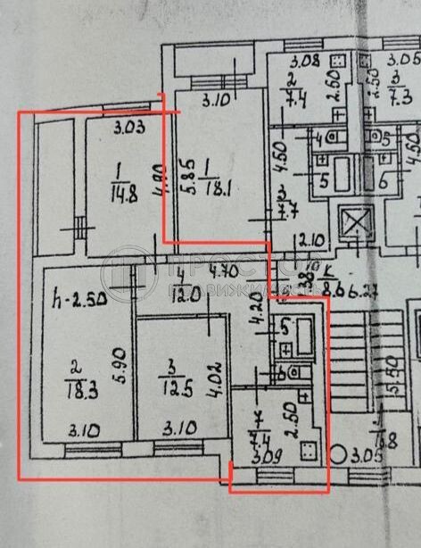 3-комнатная квартира, 68.5 м² - фото 21