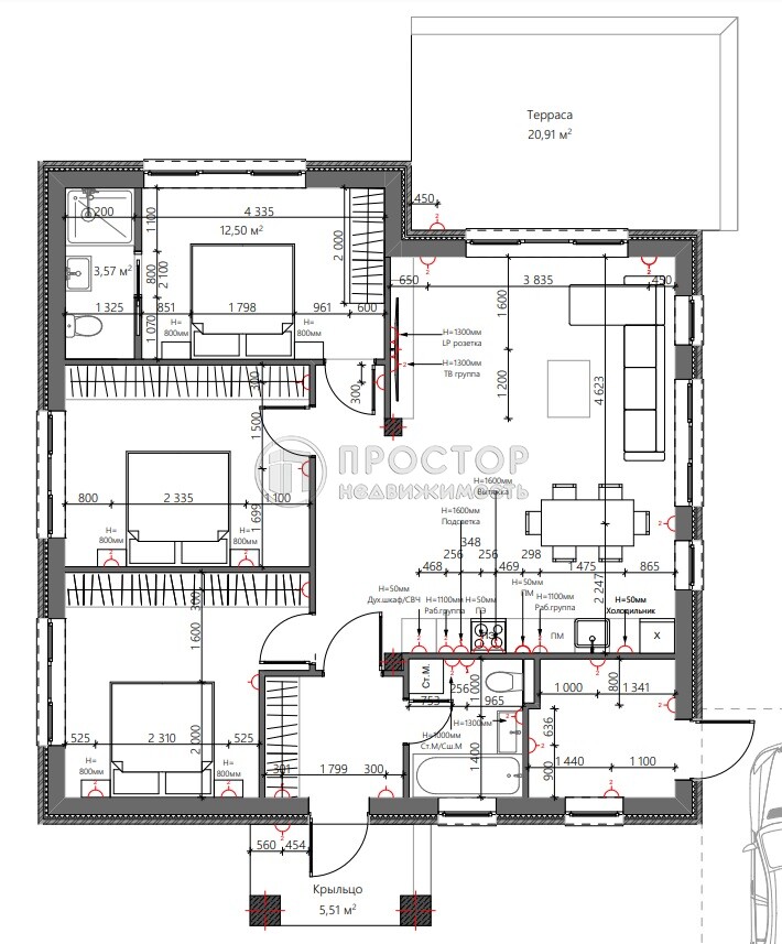 дом, 115 м² - фото 17