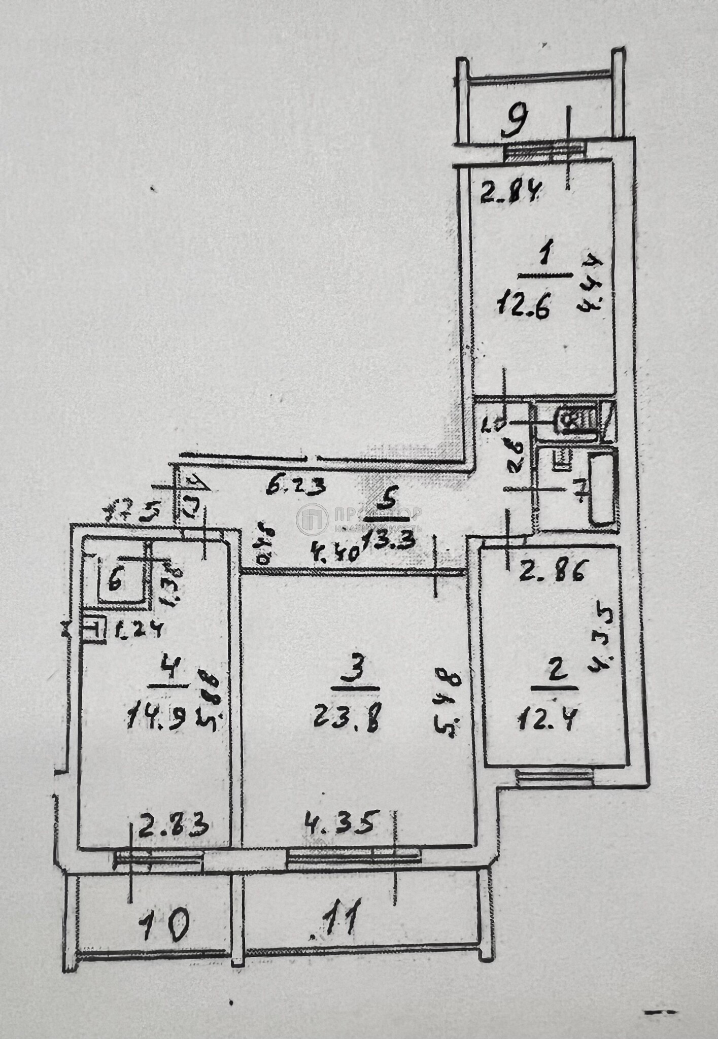 3-комнатная квартира, 88.4 м² - фото 34