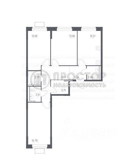 3-комнатная квартира, 78.23 м² - фото 8