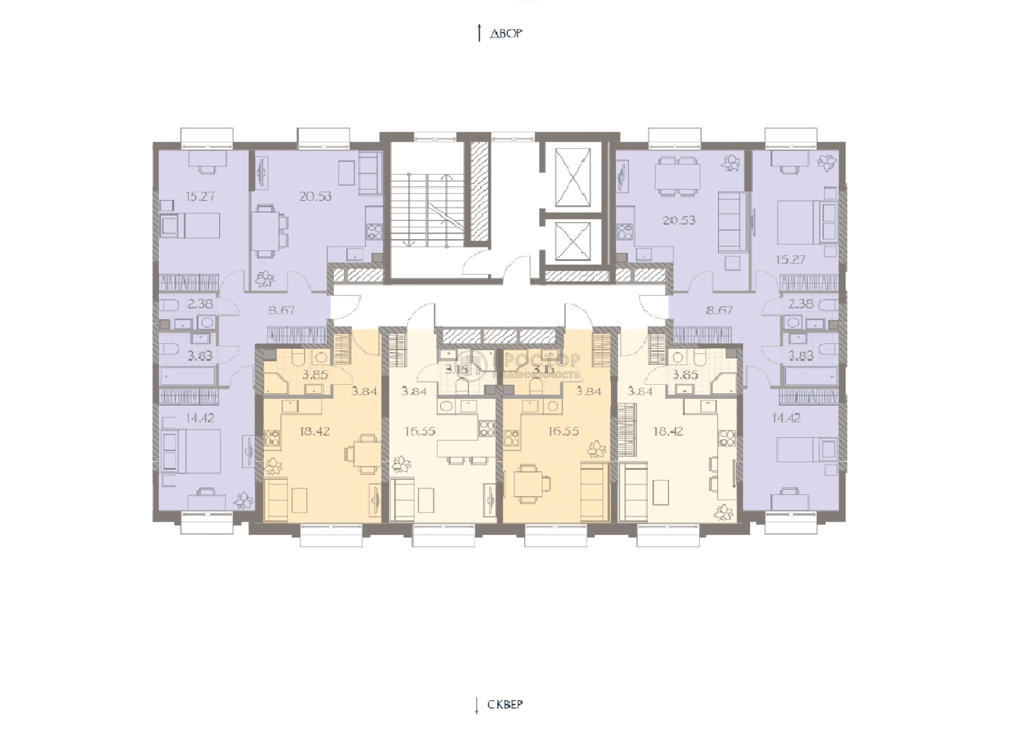 -комнатная квартира, 26.11 м² - фото 5