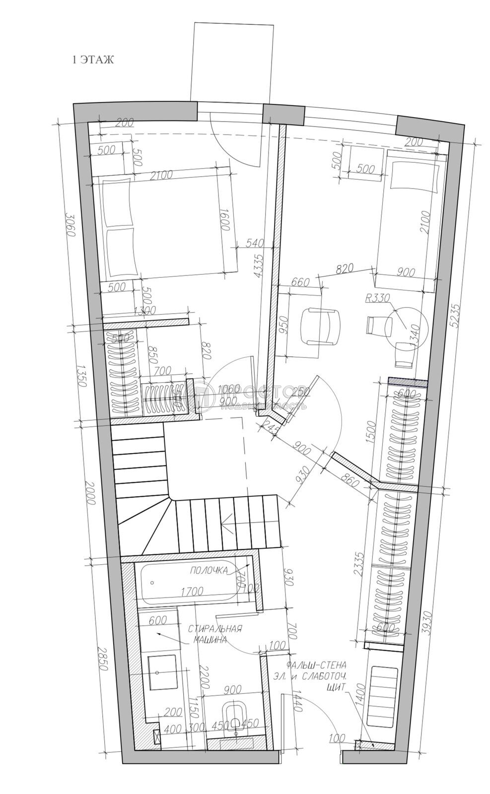 3-комнатная квартира, 75 м² - фото 53