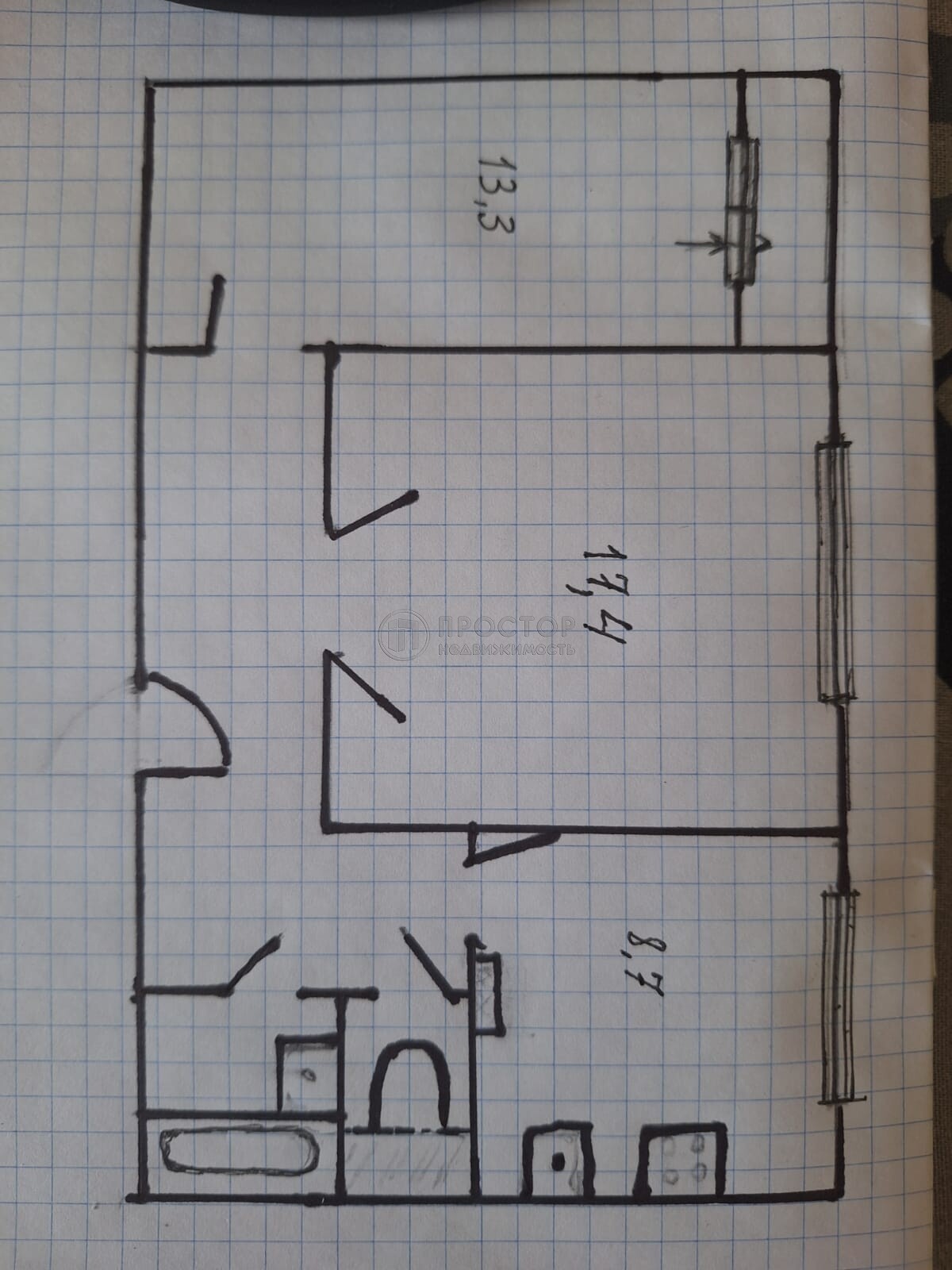 2-комнатная квартира, 53 м² - фото 21