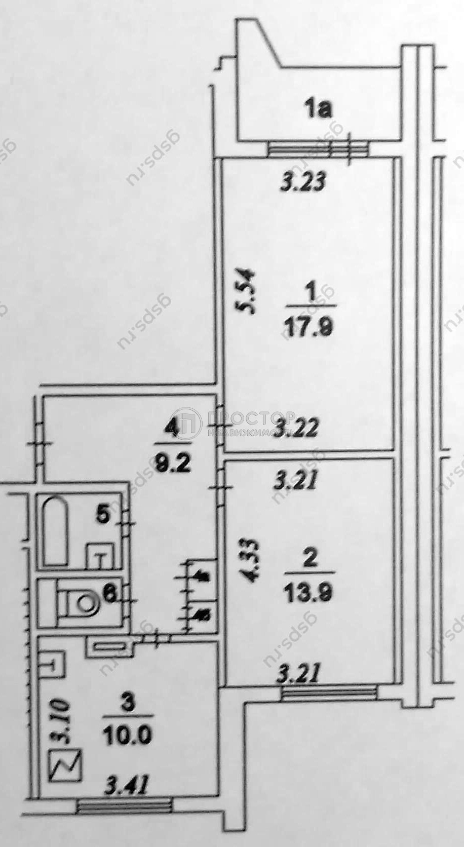 2-комнатная квартира, 56.3 м² - фото 161