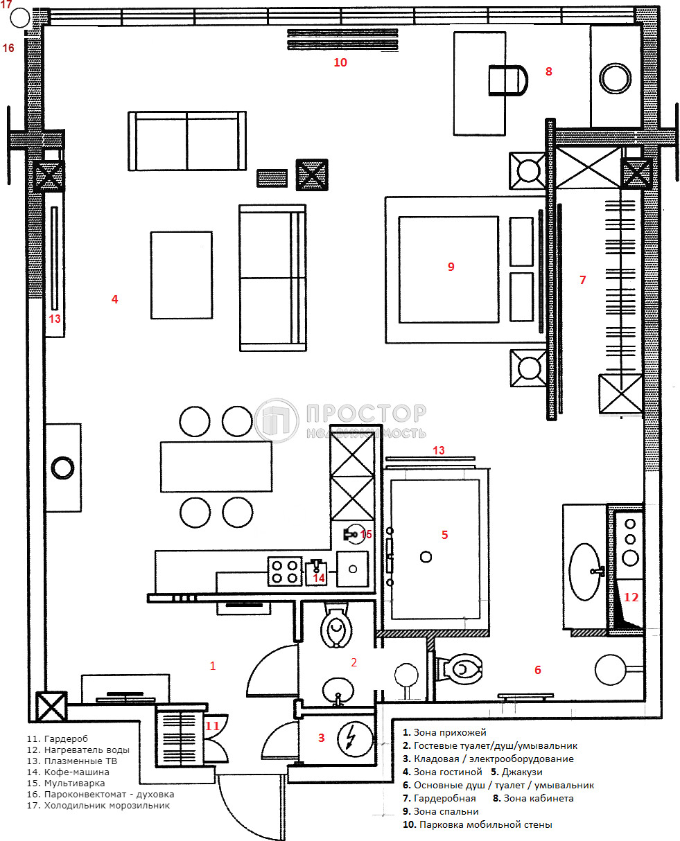 2-комнатная квартира, 66.4 м² - фото 146