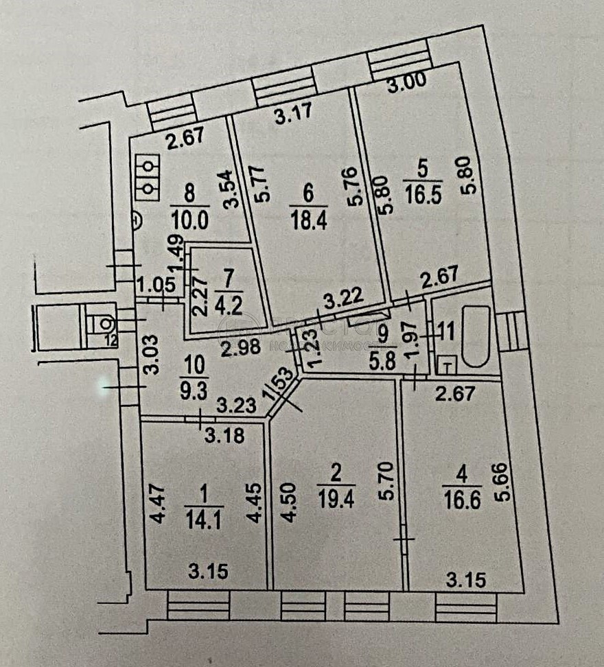 5-комнатная квартира, 118.8 м² - фото 185