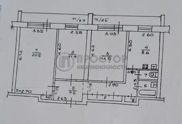 3-комнатная квартира, 76.3 м² - фото 24