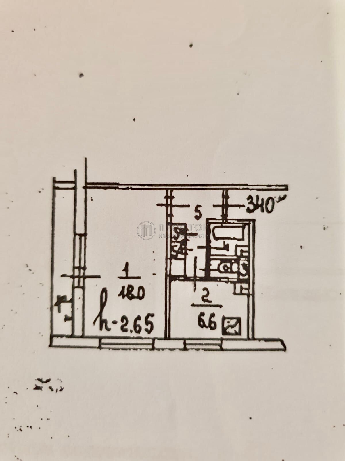 1-комнатная квартира, 39 м² - фото 63