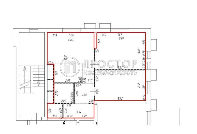 2-комнатная квартира, 74.4 м² - фото 16