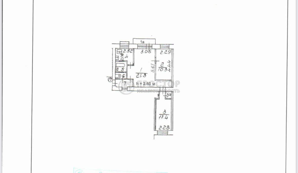 3-комнатная квартира, 55.8 м² - фото 42