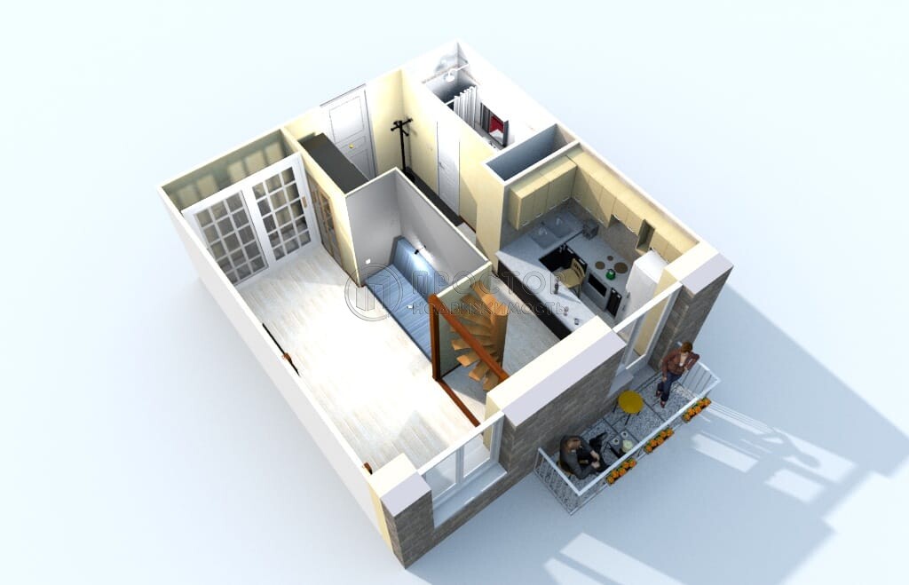 3-комнатная квартира, 58.5 м² - фото 35