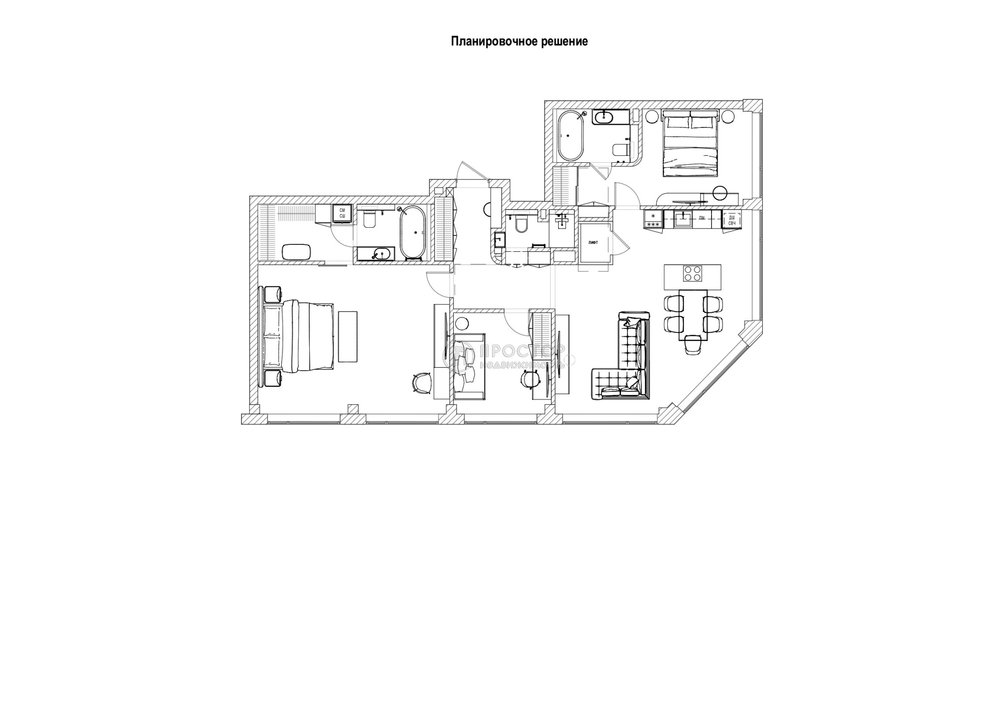 5-комнатная квартира, 175 м² - фото 179
