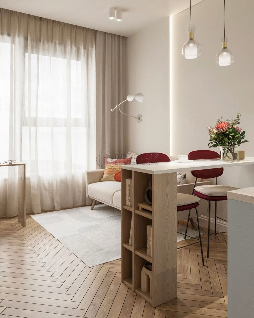 -комнатная квартира, 20.5 м² - фото 4