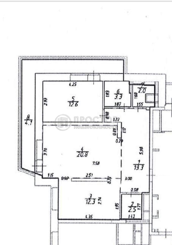 2-комнатная квартира, 66.8 м² - фото 286