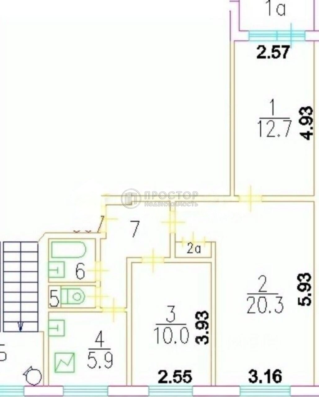 3-комнатная квартира, 58.3 м² - фото 123