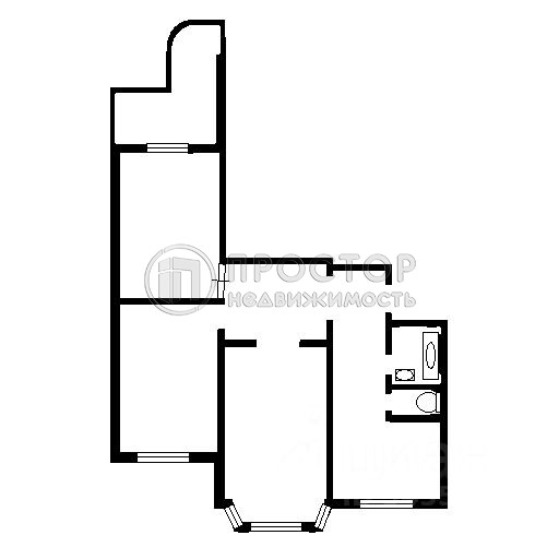 3-комнатная квартира, 76 м² - фото 16