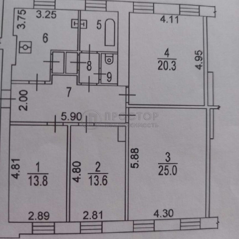 4-комнатная квартира, 104 м² - фото 143