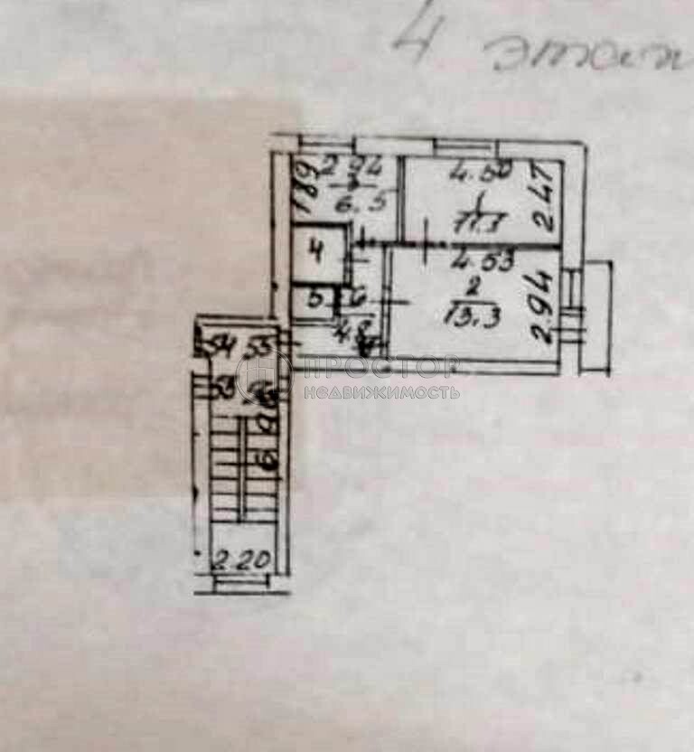 2-комнатная квартира, 39.7 м² - фото 347