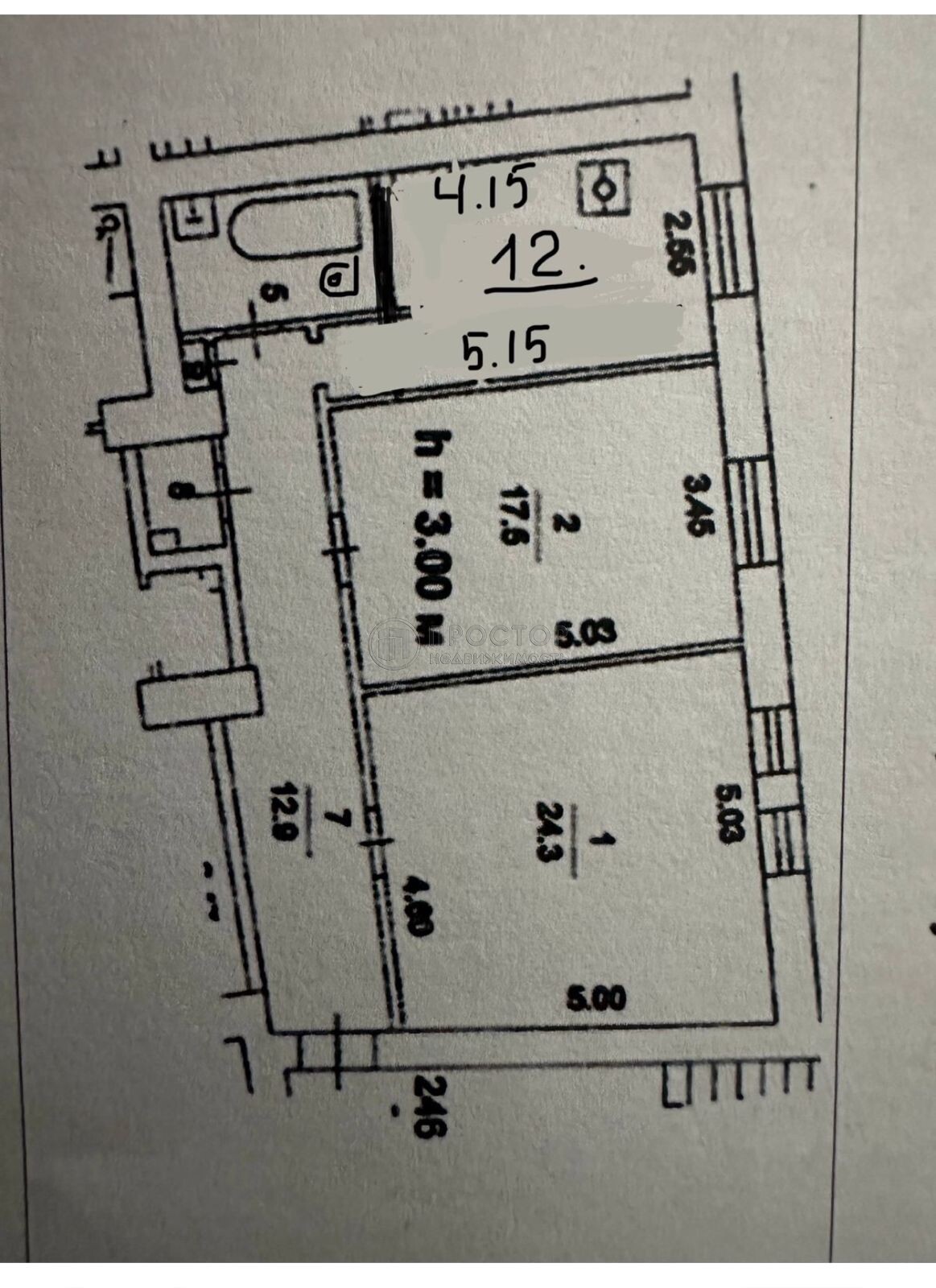 2-комнатная квартира, 71.3 м² - фото 374