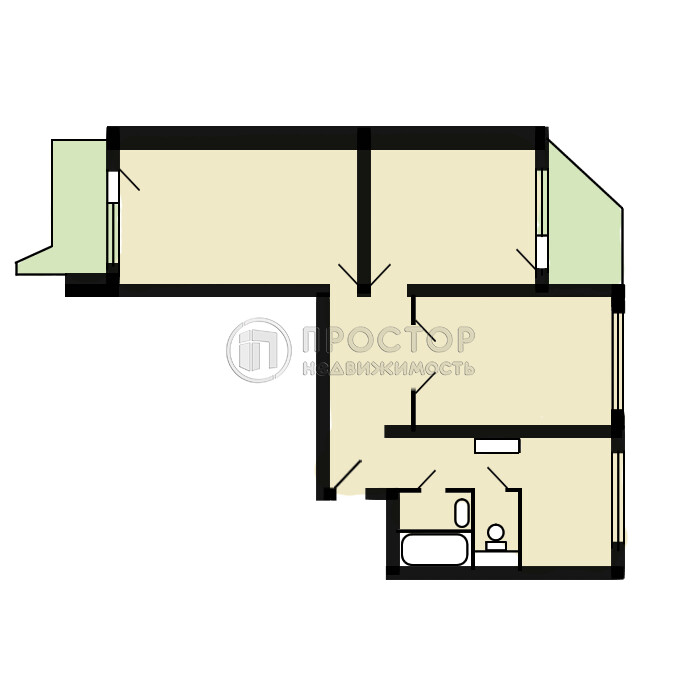 3-комнатная квартира, 81 м² - фото 27