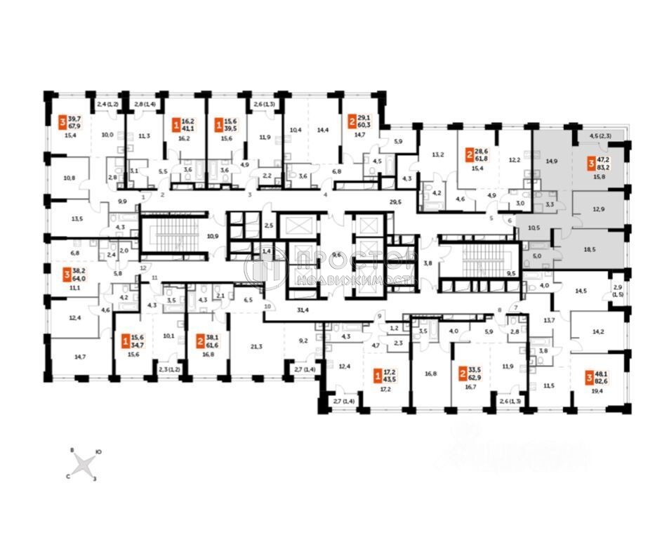 3-комнатная квартира, 81 м² - фото 16