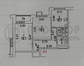 2-комнатная квартира, 60 м² - фото 25
