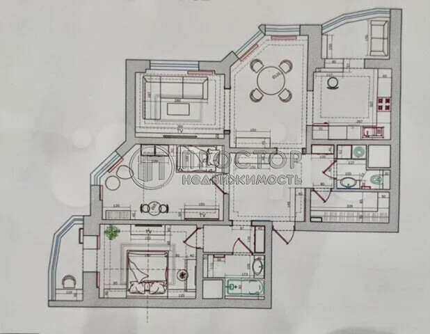 4-комнатная квартира, 105 м² - фото 49